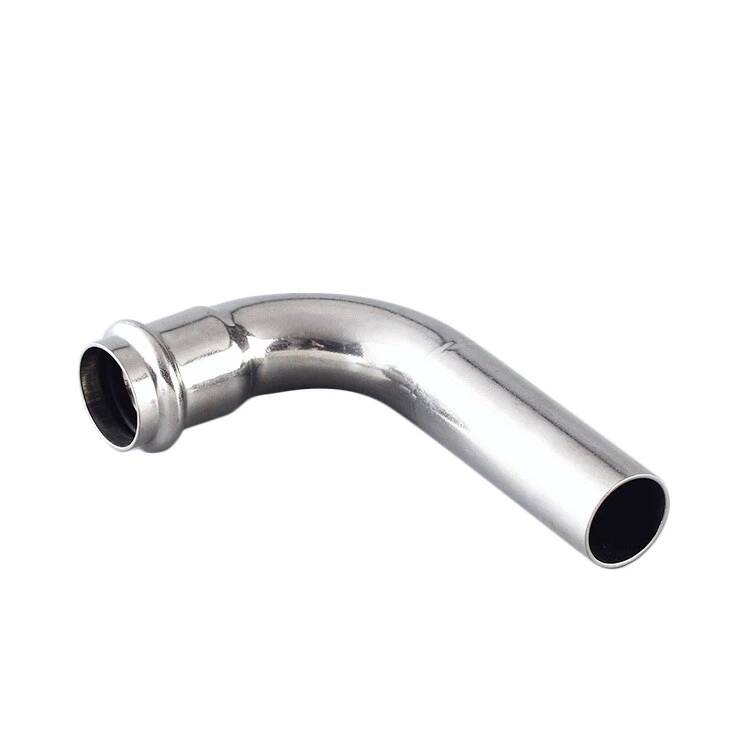 Gomito a compressione 90DEG in acciaio inossidabile tipo B Gomito a compressione 90DEG in acciaio inossidabile tipo B