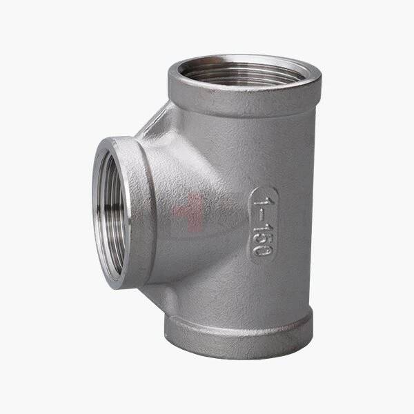 Tee in acciaio inossidabile con filettatura Bspt Class150 Tee in acciaio inossidabile con filettatura Bspt Class150